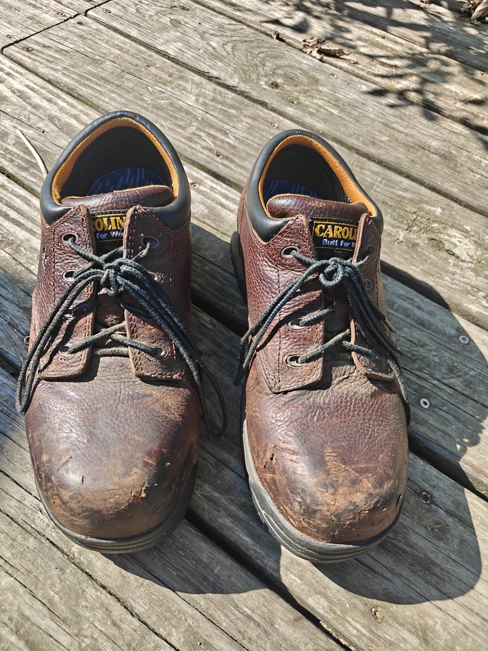 CAROLINA Men's Brown Leather Work-Style Boots